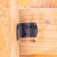 Schermsteun | zwart gecoat