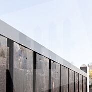 Afdeklat schutting staal | zwart