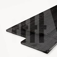 Douglas plank | ruw | zwart | 2,5x30 cm