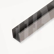 Velufence composiet u-profiel triple | stone grey