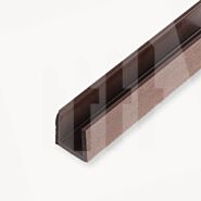 Velufence composiet u-profiel triple | trop. brown