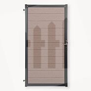 Tuindeur composiet Velufence | wengé brown