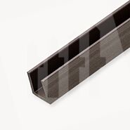Velufence composiet u-profiel | wengé brown