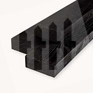 Douglas balk | ruw | zwart | 7x17,5 cm