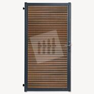 Tuindeur composiet Velufence | teak brown triple