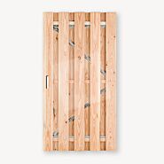 Tuindeur Solide douglas | gem. doorkijk | verzinkt frame