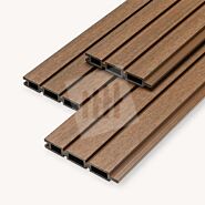 Fiberdeck composiet rabatdeel triple | teak brown