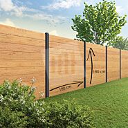 Tuinscherm Velufence | douglas | alu. palen