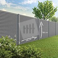 Tuinscherm Velufence triple | stone grey