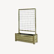 Balkon bloembak met trellis