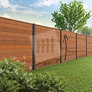 Tuinscherm Velufence | bankirai | aluminium palen