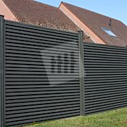 Tuinscherm Velufence triple | graphite black