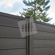 Tuinscherm Velufence | graphite black | composiet palen