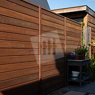 Tuinscherm Velufence | bankirai | houten palen