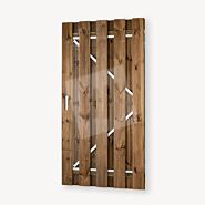 Tuindeur Solide bruin grenen| verzinkt frame | zonder slot