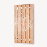 Tuindeur Solide douglas | gem. doorkijk | verzinkt frame