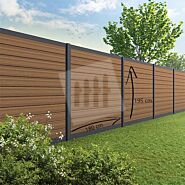 Velufence composiet schutting | Fiberdeck teak brown