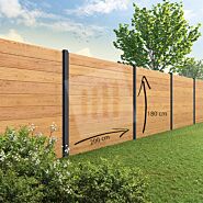 Tuinscherm Velufence | douglas | alu. palen