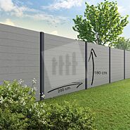 Velufence composiet schutting | Duofuse stone grey