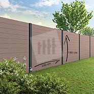 Velufence composiet schutting | Duofuse tropical brown