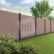 Tuinscherm Velufence | tropical brown | betonpalen