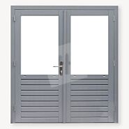 Schuurdeur dubbel met glas