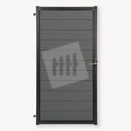 Tuindeur composiet Velufence | graphite black