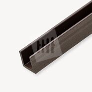 Duofuse composiet u-profiel triple | wengé brown