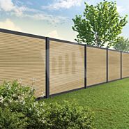 Velufence composiet schutting | Fiberdeck modern cedar | antraciet aluminium