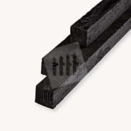 Douglas balk | ruw | zwart | 5x5 cm