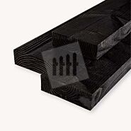 Douglas balk | ruw | zwart | 7x22 cm