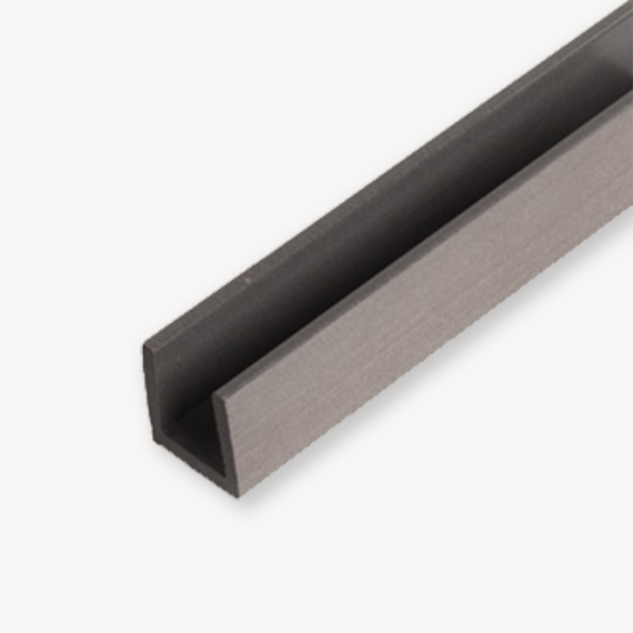 Duofuse composiet u-profiel | stone grey