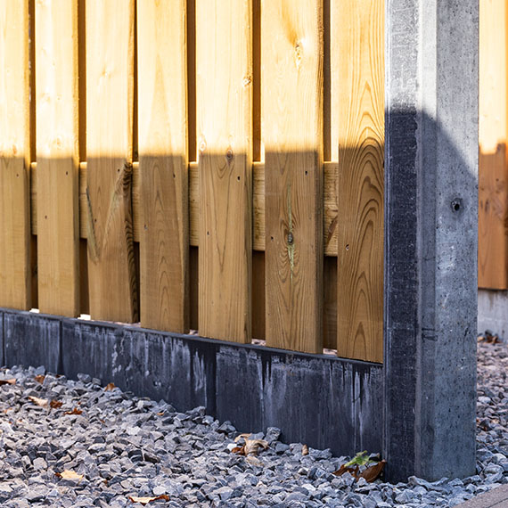 Betonplaat schutting