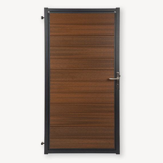 Tuindeur composiet Velufence | ipé brown