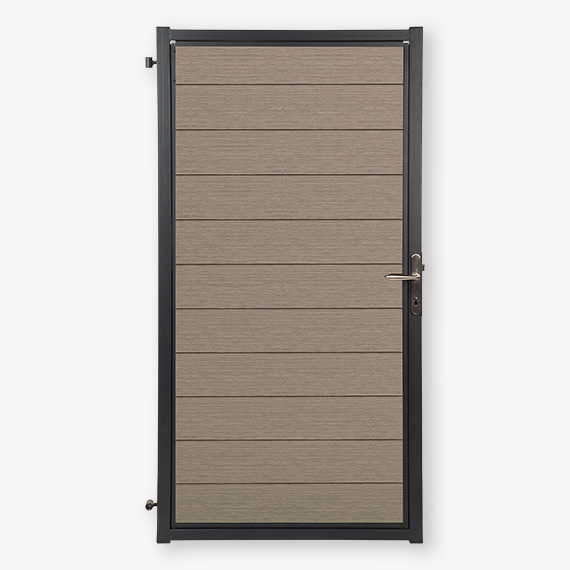 Tuindeur composiet Velufence | tropical brown