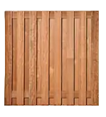 Hardhouten tuinschermen