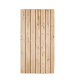 Hardhouten schuttingdeur