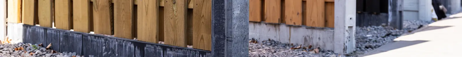 Betonplaten schutting