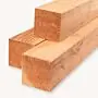 Douglas paal | ruw | blank | 20x20 cm