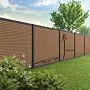 Velufence composiet schutting | Fiberdeck teak brown | triple