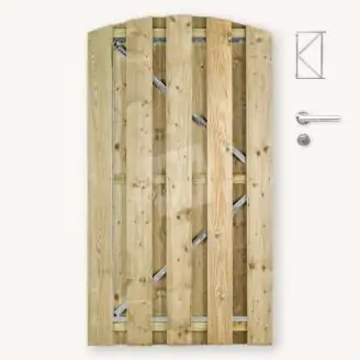 Schuttingdeur toog Solide 