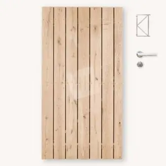 Schuttingdeur Solide eiken 