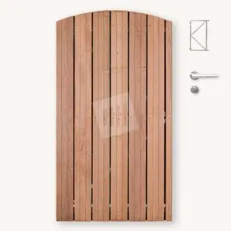 Schuttingdeur toog Solide hardhout 