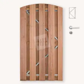 Schuttingdeur toog Solide hardhout 