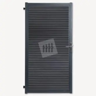 Tuindeur composiet Velufence | dark grey triple