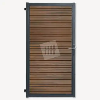 Tuindeur composiet Velufence | teak brown triple