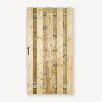 Tuindeur Solide | grenen | gemiddelde doorkijk | verzinkt frame