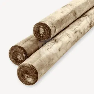 Ronde tuinpaal | onbehandeld | 12 cm 