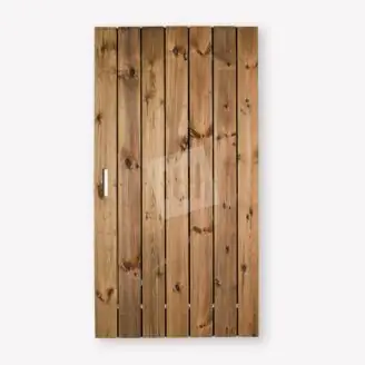 Tuindeur Privacy | bruin grenen | geen doorkijk | verzinkt frame