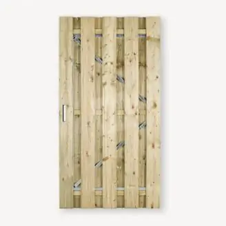 Tuindeur Solide vuren | gem. doorkijk | verzinkt frame